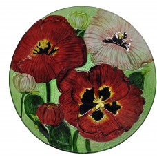 Continental Art Center Flower Glass Plate CNTI2072